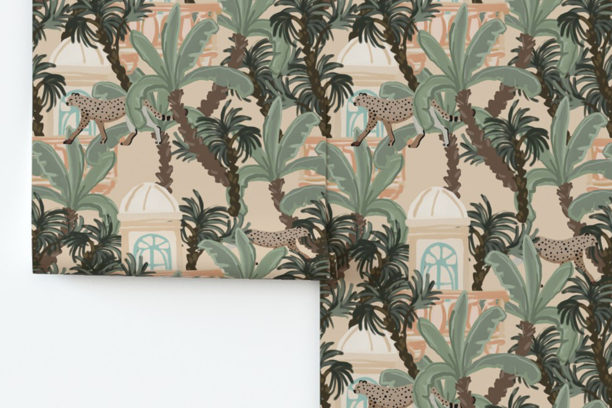 Chinoiserie architecture pattern, a Pattern Graphic by Cotton Melon pattern Shop (Photo 3 of 7)