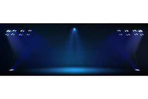 Stadium blue spotlight, sport event, a Sport Illustration by art PVP - market