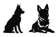 German Shepherd Dog Silhouette PNG, an Animal Illustration by Gfx Expert Team (Thumbnail 3 of 3)