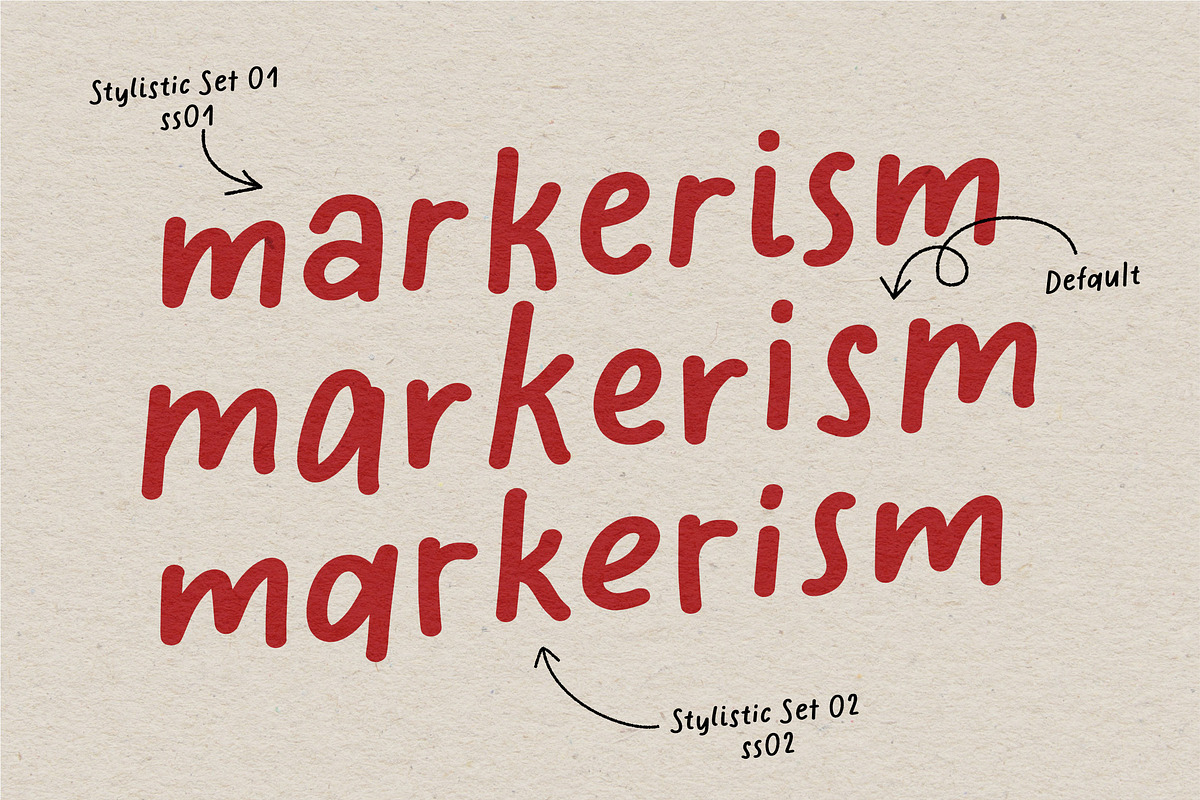 MARKERIST | Handwritten Font Family, a Handwritten Font by type peace (Photo 5 of 13)