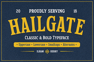 Hailgate Display Font