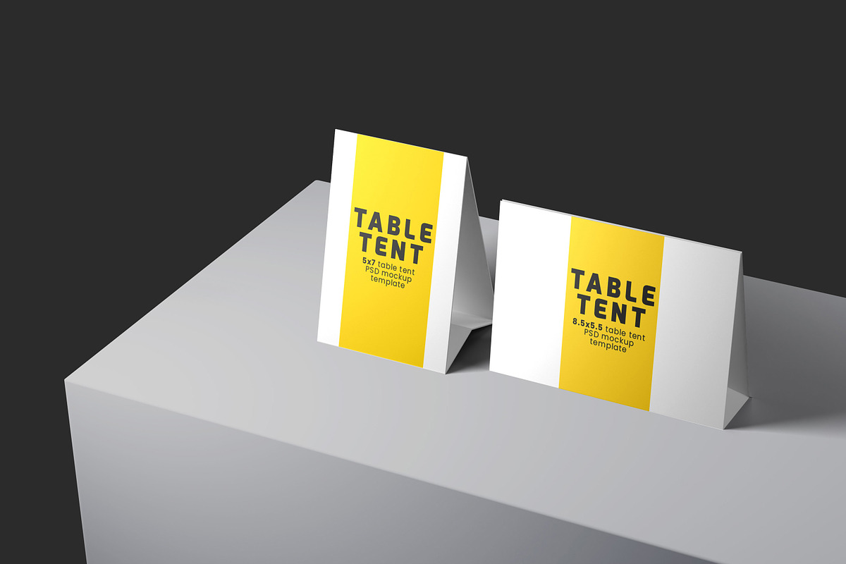 Table Tent Mockup Set, a Print Template by Modern Studio (Photo 8 of 8)