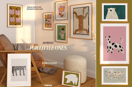 Prints for Little Ones, a Background Graphic by Purple