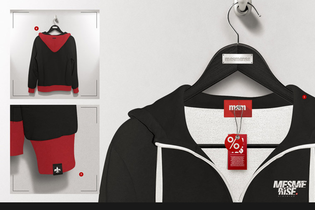 Hoodie On 5 Stages Mock-up, a Hoody Mockup by Mocca Mockups Store (Photo 8 of 69)