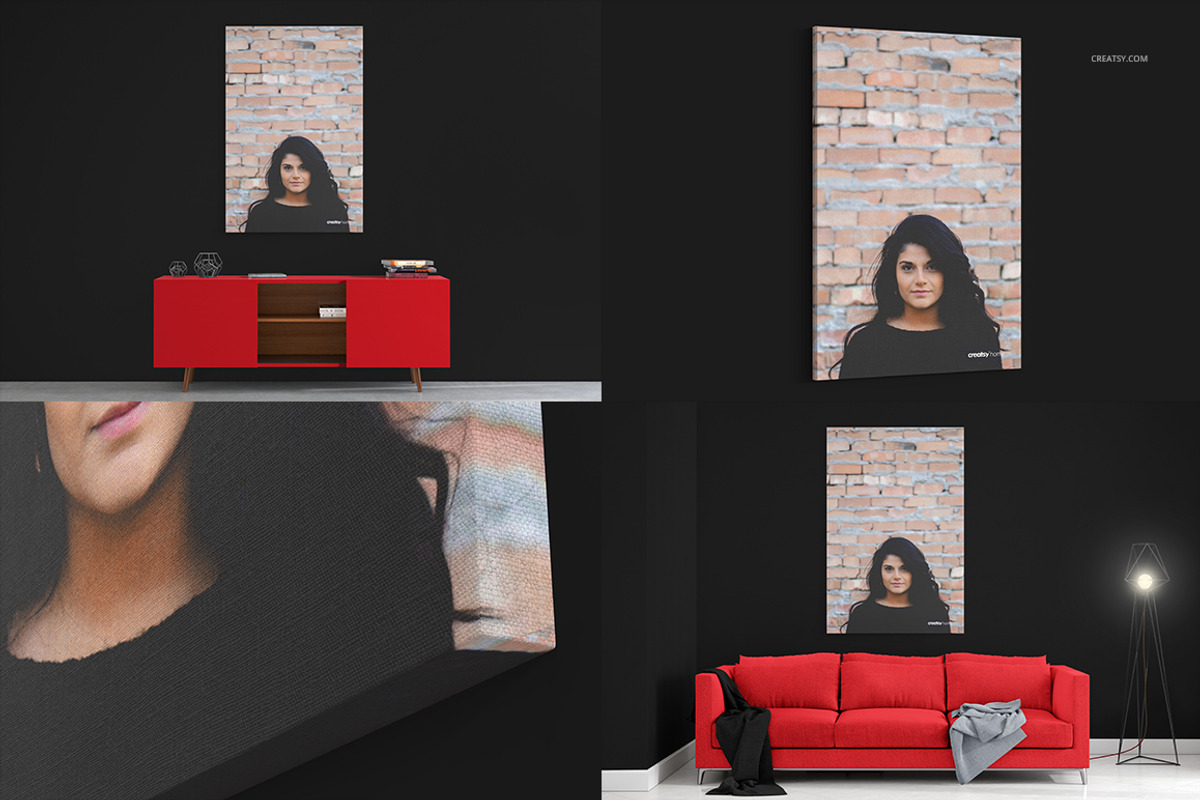 Canvas Print Many Sizes Mockup Set, a Poster Template by creatsy2 (Photo 8 of 12)