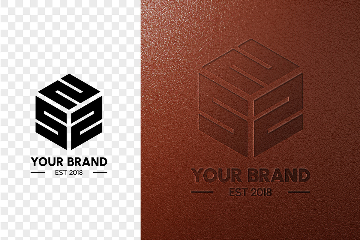 Leather Emboss Logo Mockup, a Merchandise Mockup by VanillineGraph (Photo 3 of 4)