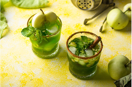 Apple alcoholic cocktail or mocktail, a Food & Drink Photo by Yulia Furman