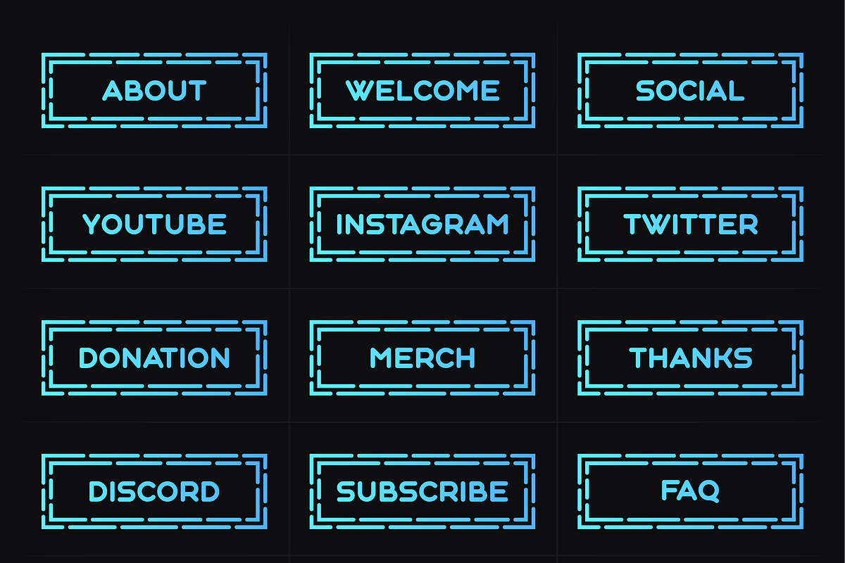 Roundy | 18 Twitch Panels, a Social Media Template by SageDsgn (Photo 6 of 6)