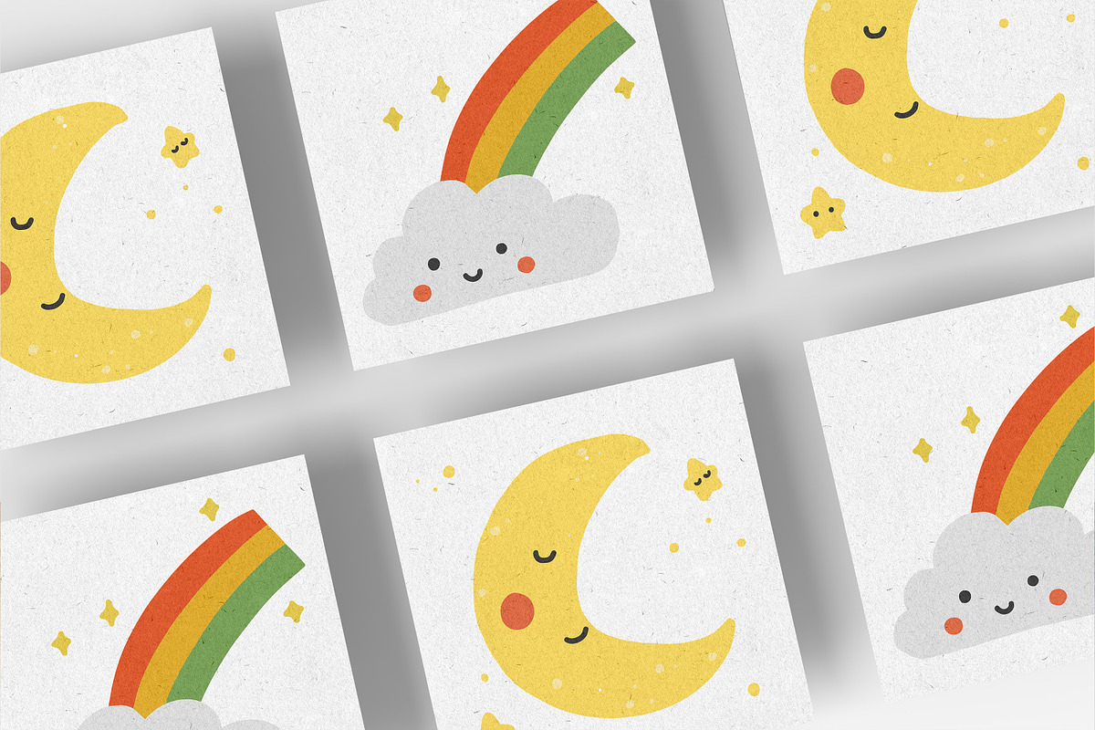 Cute Weather elements Vol 01, an Object Illustration by RizkaNurfazrina (Photo 5 of 6)