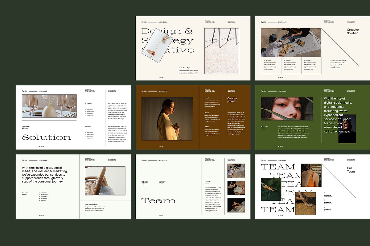 SYCILLA - Powerpoint Pitch Deck, a Presentation Template by Elokka Std. (Photo 13 of 14)