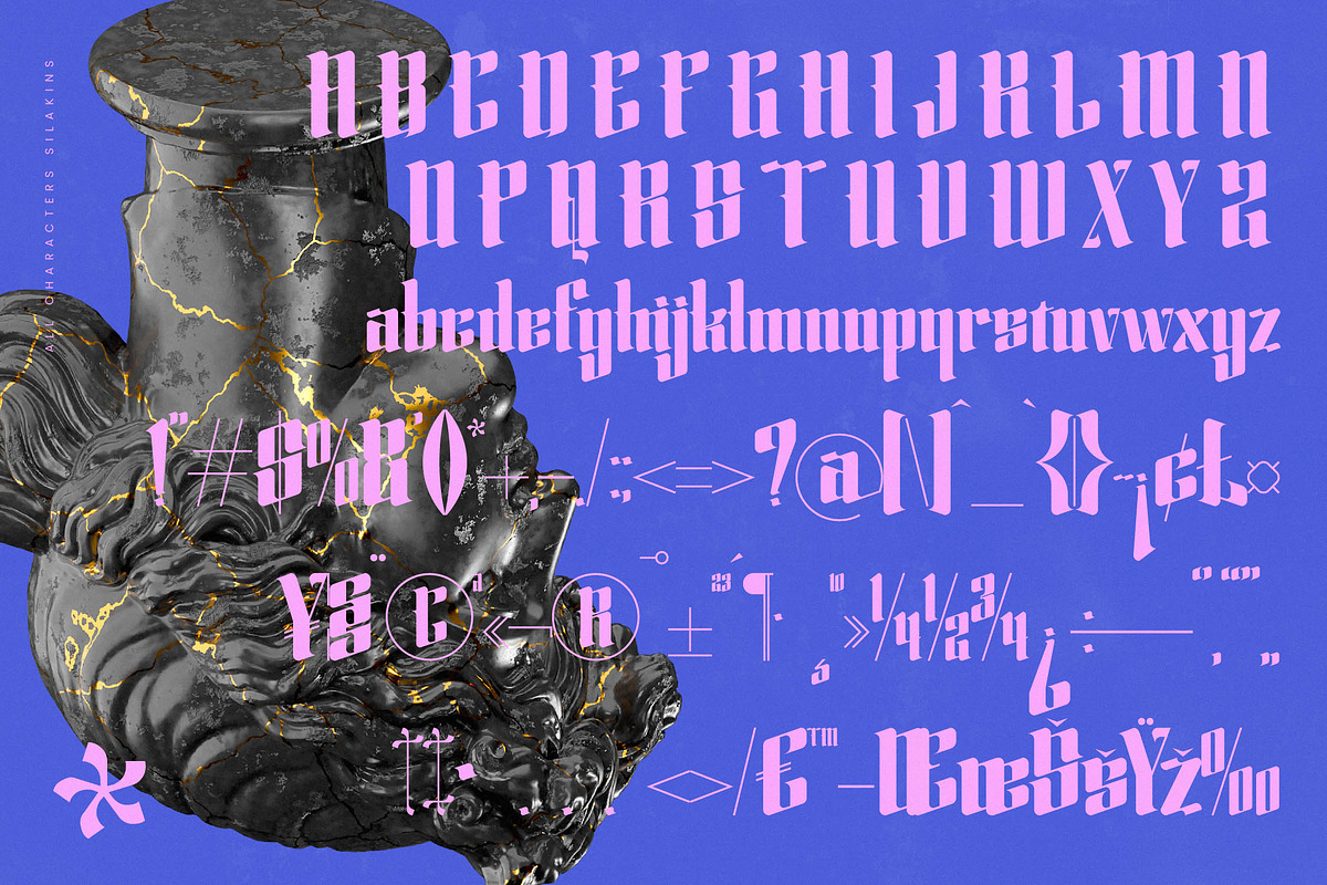Silakins Blackletter Display, a Blackletter Font by timelesstype.co (Photo 18 of 20)