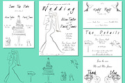 Elegant Wedding Invitation Set, an Invitation Template by Watercolor_Vector Graphic (Thumbnail 1 of 6)