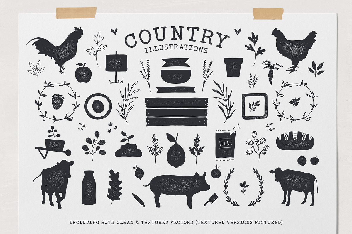 Honeysuckle Market Fonts + Elements, a Serif Font by Callie Rian & Co. (Photo 8 of 17)