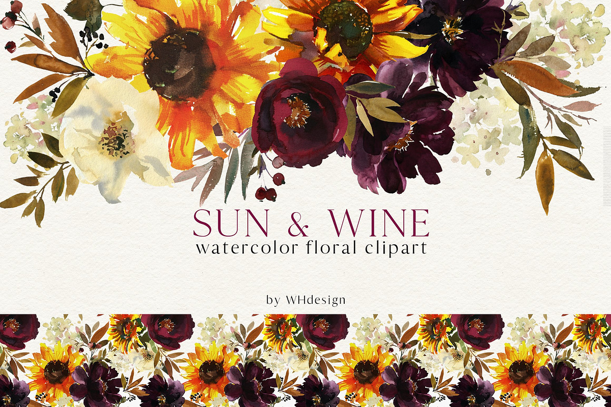 Watercolor Floral Bundle 90 in1, an Animal Illustration by whiteheartdesign (Photo 28 of 50)