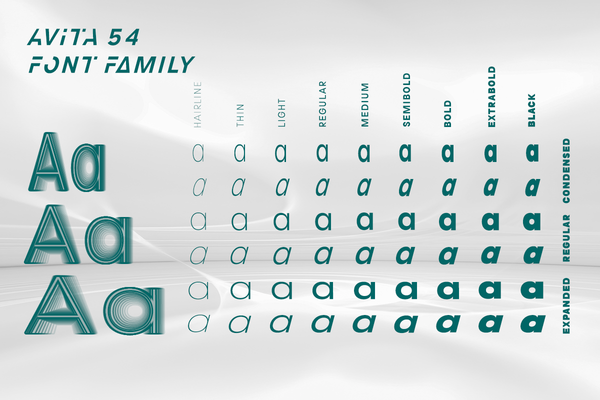 Avita | Geometric Sans Typeface, a Sans Serif Font by By Kineks (Photo 3 of 13)