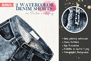 6 Watercolor Denim Shirts, an Illustration by Curve and Pixel (Thumbnail 3 of 4)