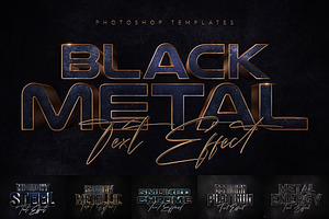 Black Metal Text Effects