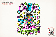 Valentine Love & Coffee Illustration, an Illustration by GlitterCraft (Thumbnail 12 of 41)