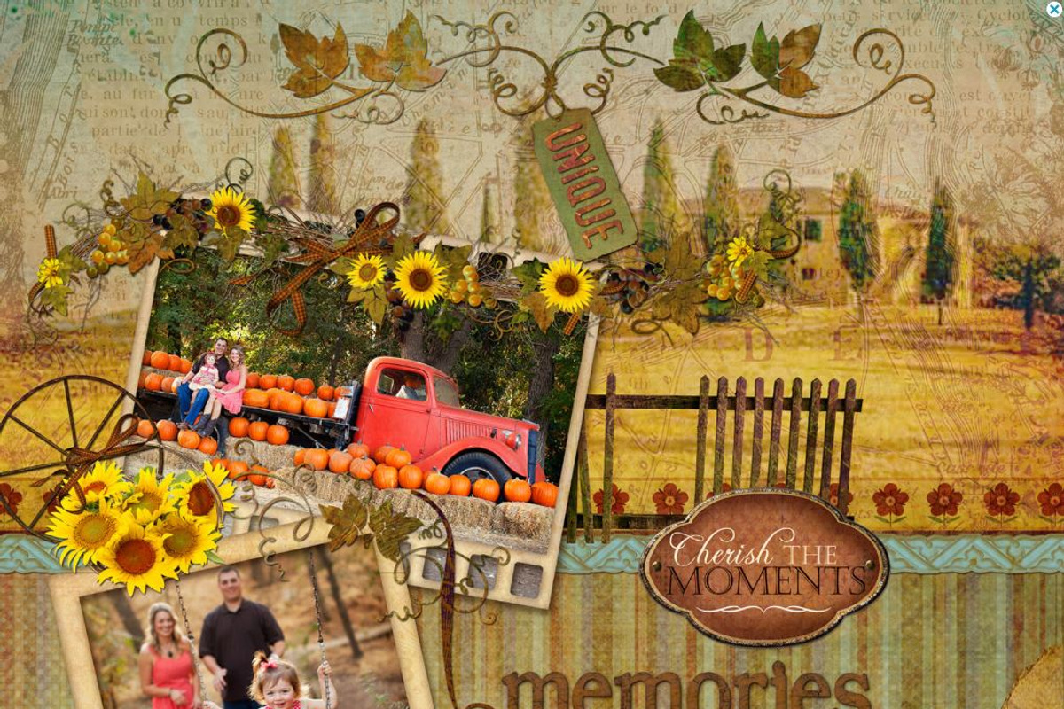 Tuscan Sunset Clip Art 44 Elements preview 3