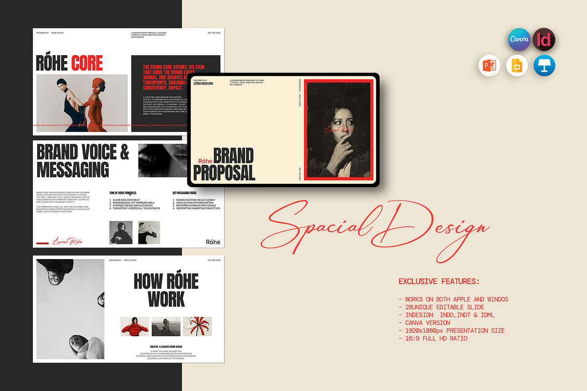 Róhe | Brand Proposal Template, a Presentation Template by Graphpexel (Photo 2 of 8)