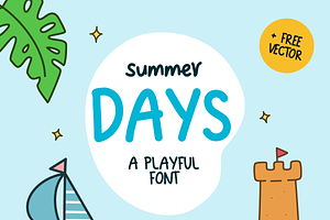 Summer Days Playful Font