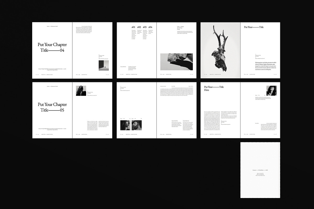 Book Title Layout Design Template, a Brochure Template by DesignCrest (Photo 18 of 18)