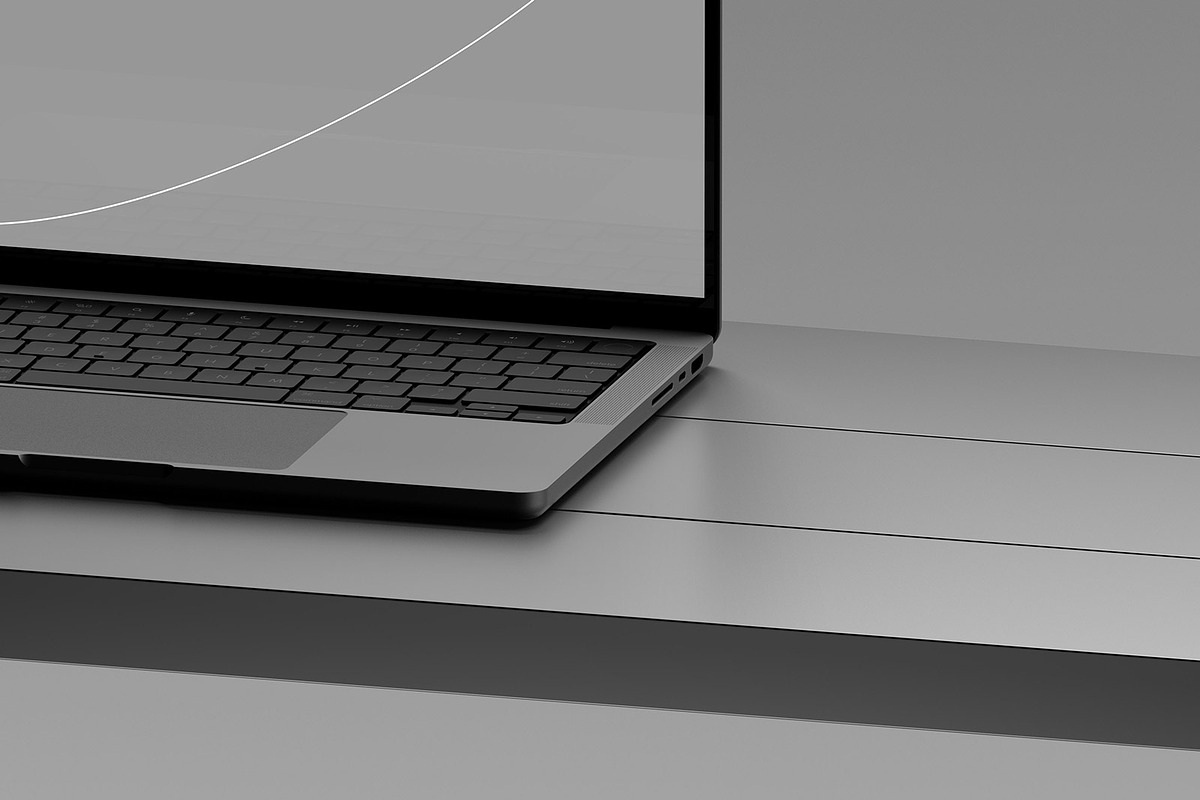 MacBook Pro 14 Standard Mockup, a Mac Mockup by Orbyt Studio (Photo 3 of 3)