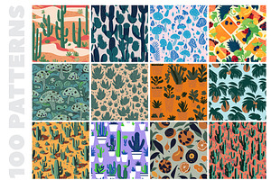 100 Eclectic Vibrant Patterns