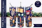 Magic school watercolor tumbler wrap, an Object Graphic by AnastasiaWatercolor (Thumbnail 2 of 5)