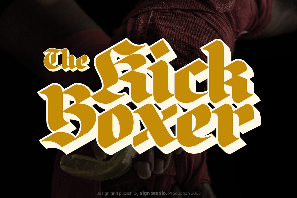 Black Sigra, a Blackletter Font by Sign Studio (Photo 8 of 10)