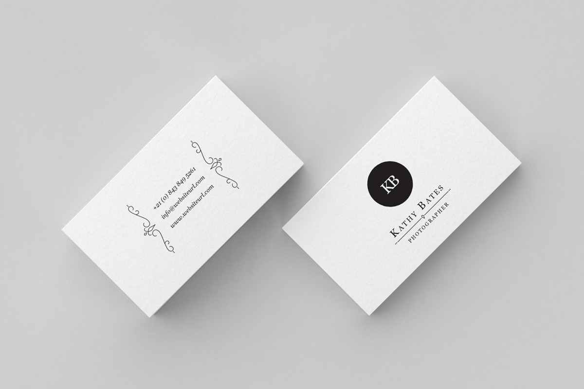 Minimal Photography Business Card, a Business Card Template by GraphicPick (Photo 1 of 5)