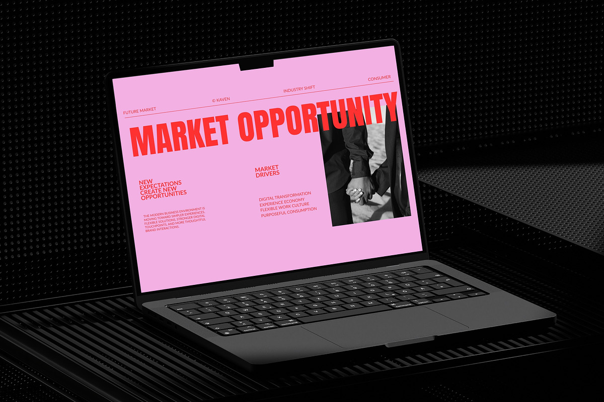 Kaven - Brand Portfolio GSL Template, a Presentation Template by adoestudio (Photo 6 of 9)