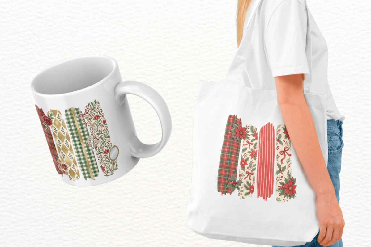Christmas Brushstrokes PNG, a Seasonal Illustration by Markicha Art (Photo 3 of 6)