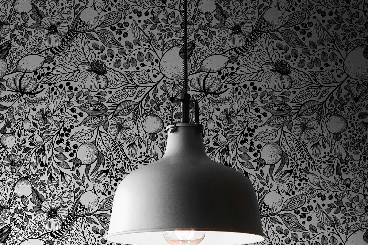 Endless Garden. Black&White pattern, a Pattern Graphic by Marta & Livonka (Photo 8 of 9)