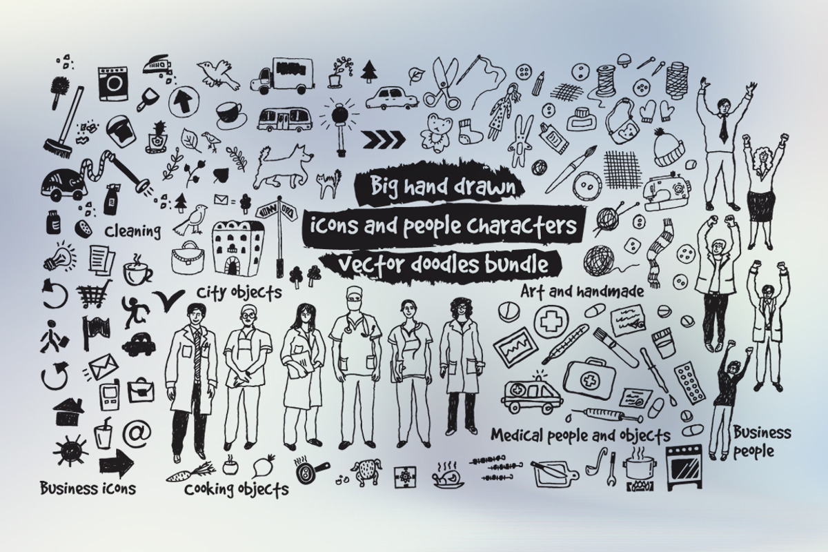 Vector icons and people characters, a Healthcare Illustration by Crowhouse (Photo 2 of 6)