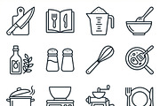 Vector Bundles Kitchen Outline Icons, an Outline Icon by adenpinkstore (Thumbnail 8 of 10)