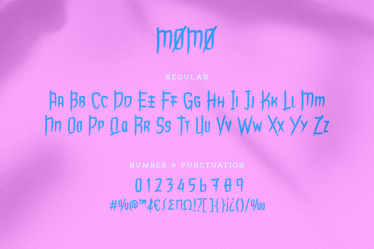 Momo, a Sans Serif Font by FactoryType Studio (Photo 4 of 11)