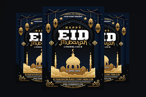 Eid Mubarak Flyer, a Flyer Template by Muhamad Iqbal hidayat