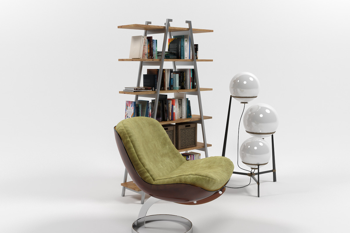 Furniture set 1109, a Furniture 3D Model by inDahouze (Photo 6 of 11)