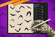 17 Bat Halloween Stamp Brushes, a Brush Add-On by vectstudio (Thumbnail 2 of 10)