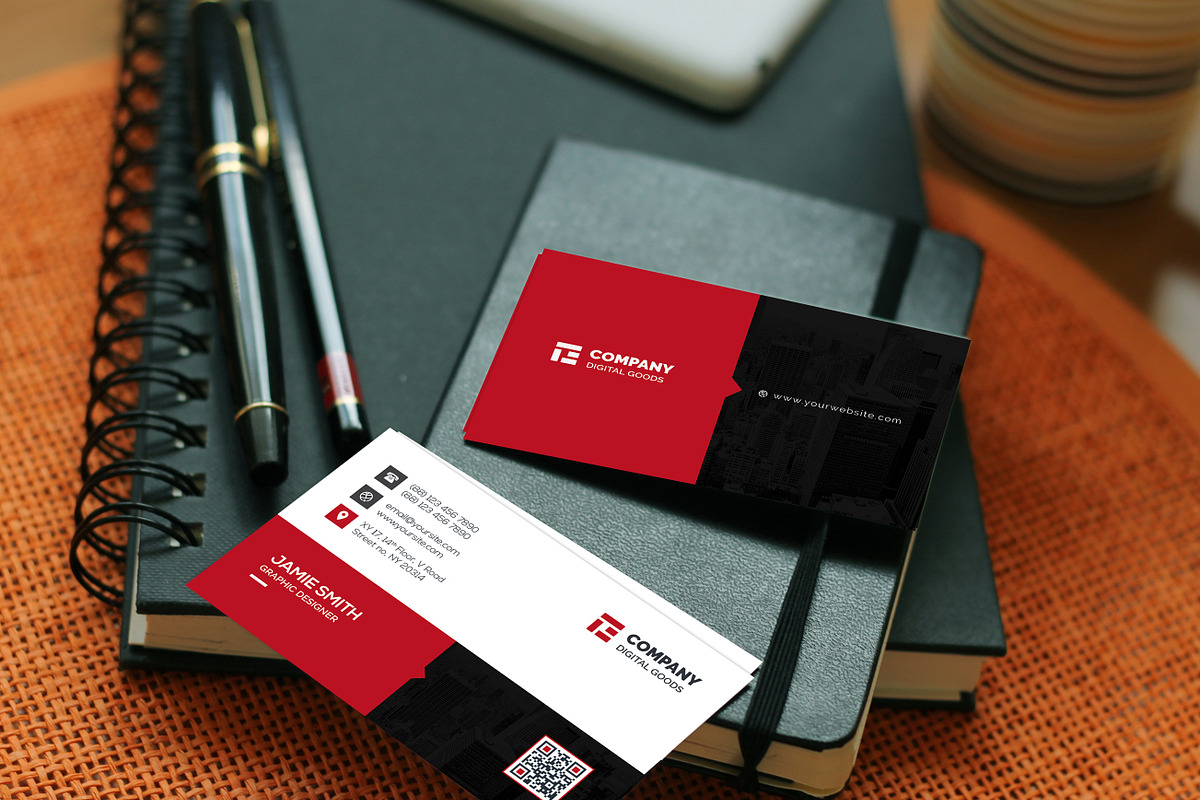 Clean Business Card, a Business Card Template by Thecodude (Photo 2 of 5)
