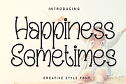 Happiess Sometimes | Script Font, a Script Font by Scratchones (Thumbnail 1 of 8)