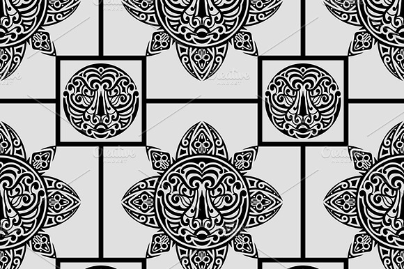 Vector Seamless Pattern With Polynes