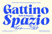 Gattino Spazio - Bold Serif Typeface, a Serif Font by Mbonster Design Studio (Thumbnail 1 of 20)