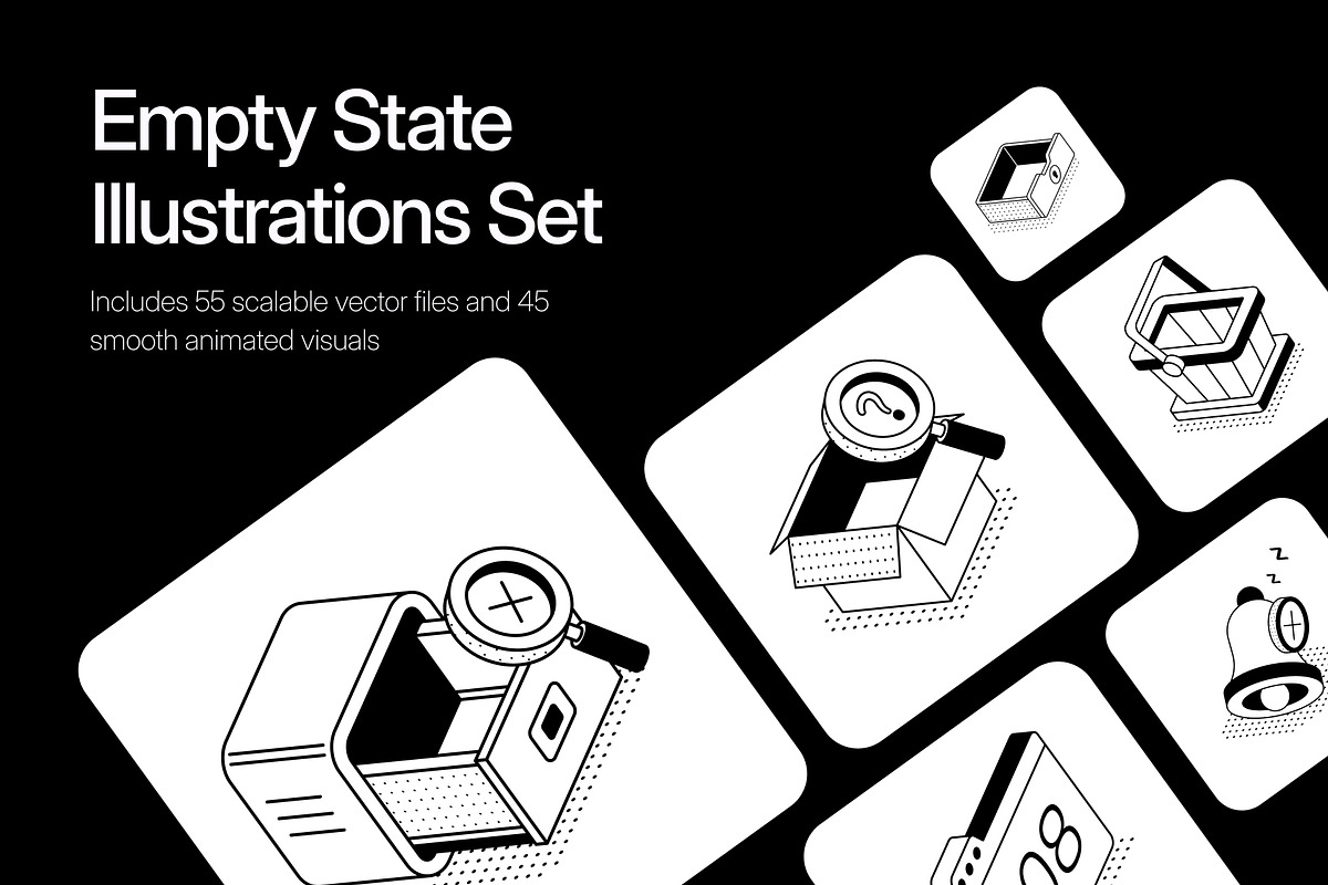 Empty State Illustrations Bundle, an Empty State Illustration by Vectors Market (Photo 1 of 12)