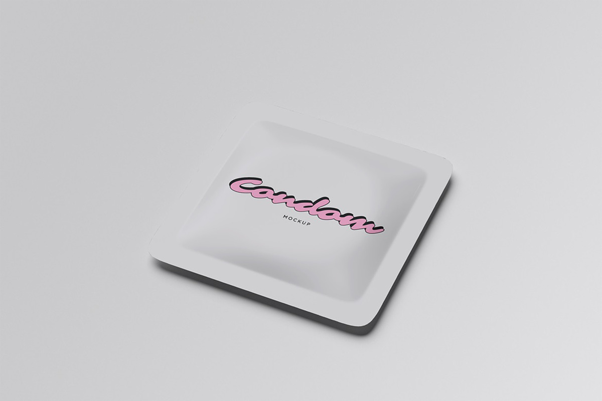 Condom Mockup, a Packaging Mockup by HanaSaka_Studio (Photo 4 of 5)