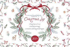 Christmas Joy Watercolor Collection