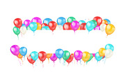 Colourful balloon borders, a Decorative Illustration by Yayasya (Thumbnail 3 of 3)