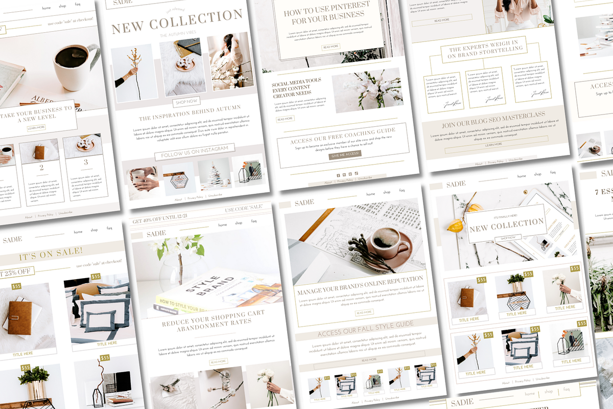 Sadie E-Marketing Business Templates, a Marketing Template by The Edits Shop (Photo 9 of 9)