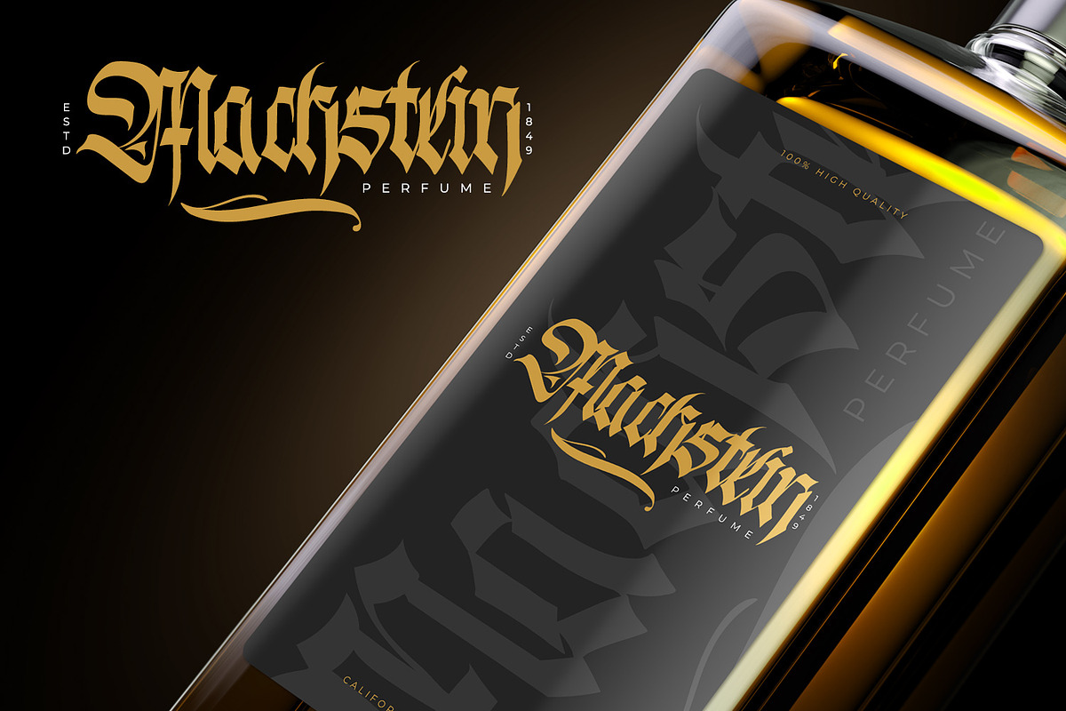 Slashmine, a Blackletter Font by Vintage Division (Photo 7 of 10)